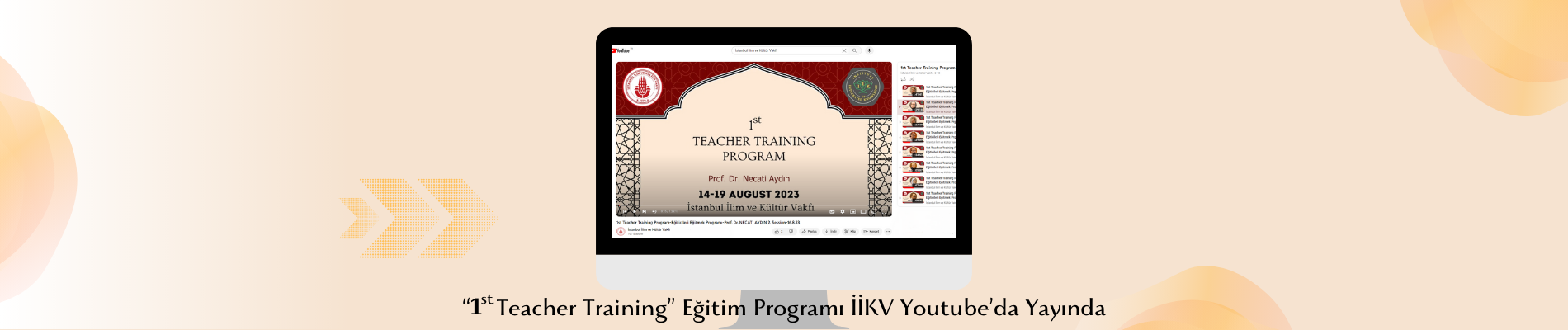 “Teacher Training” Eğitim Programı İİKV Youtube’da Yayında